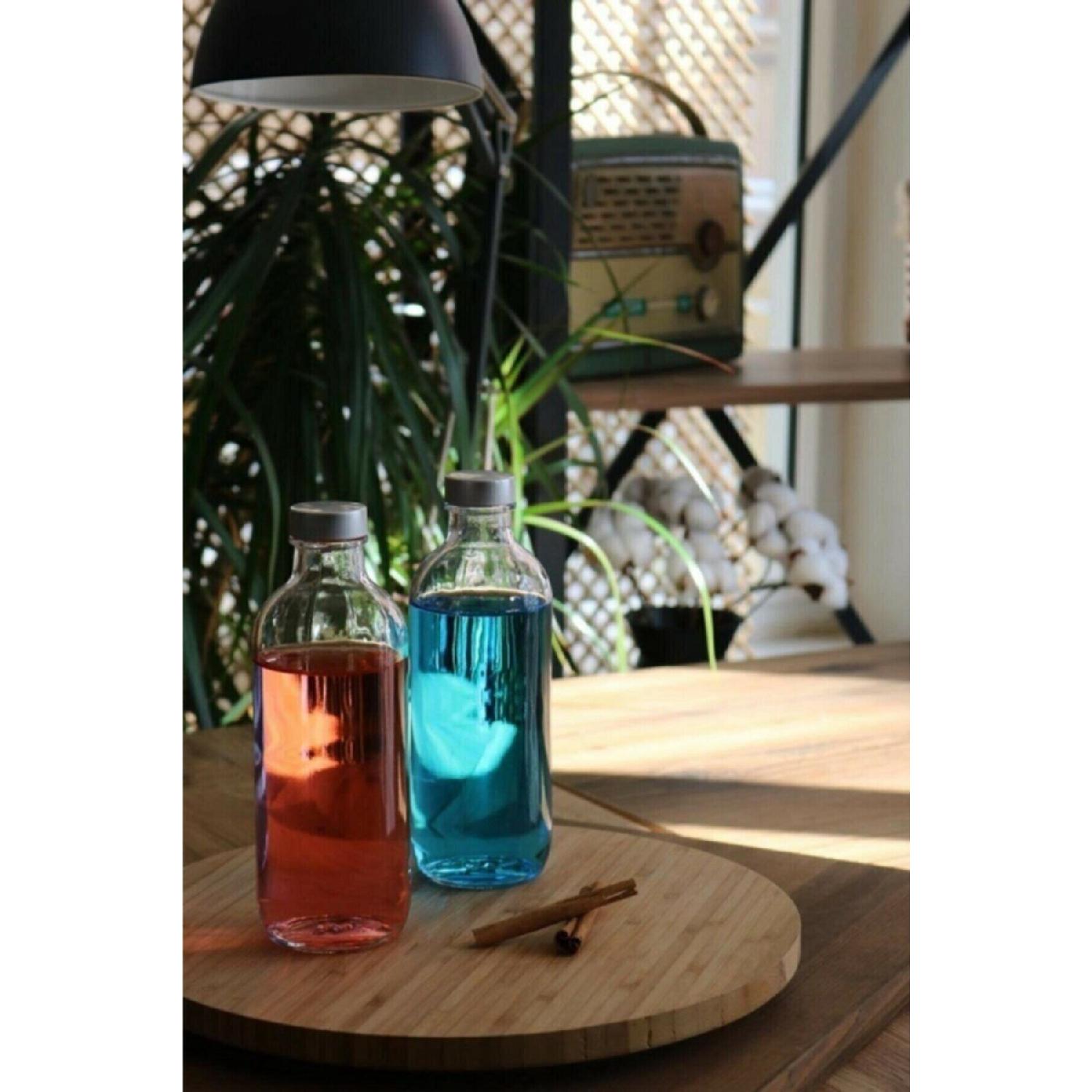 

Water Bottle With Lid 500 Cc Glass чистый