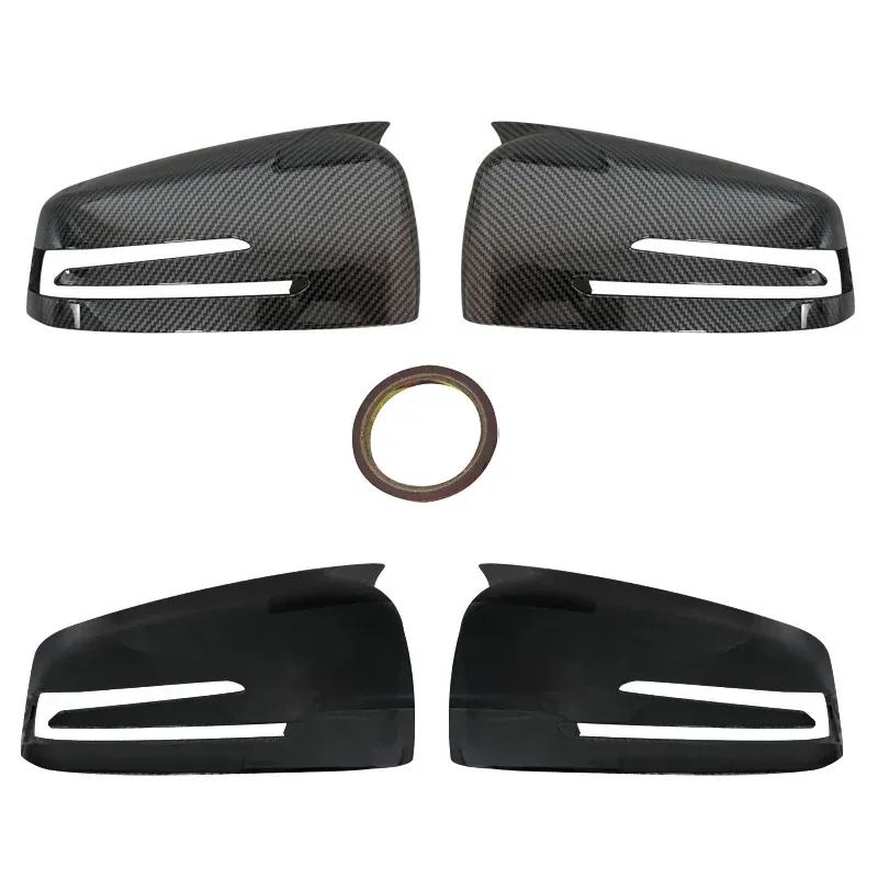 For Mercedes Benz A B C E S CLA GLA GLK Class W176 W246 W204 W212 W221 C177 X204 X156 Carbon Fiber Car Rearview Mirror Cover
