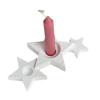 Unique Star Candle Holders Silicone Mold Convenient Silicone Mold For Crafting A Trio Of Interlinked Star Candle Stands