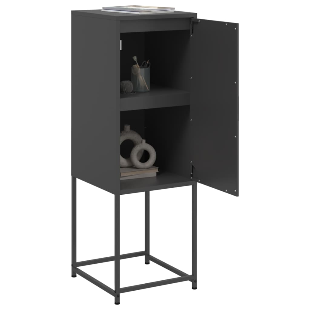 Highboard Black 36 x 39 x 107 cm Steel