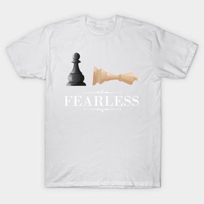T Shirt damski nieustraszony miłośnik szachów Harajuku drukuj Kawaii Tshirt letnia koszulka damska z krótkim rękawem Top Tee