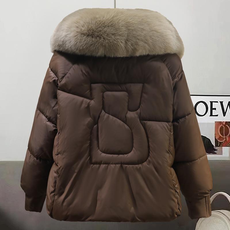 Cappotti Invernali da Donna alla Moda con Grande Colletto in Pelliccia Sintetica, Parka Caldi e Spessi, Giacche da Donna Ample