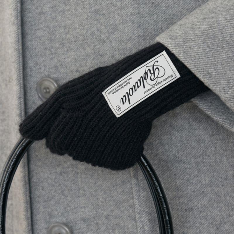 

ROLAROLA ROLA ПЕРЧАТКИ ВЯЗАНЫЕ ЧЕРНЫЕ BLACK_FREE