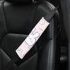 Cartoon Bunny Ice Silk Car Seat Belt Shoulder Pad Cover Anti Chafe Car Accessory