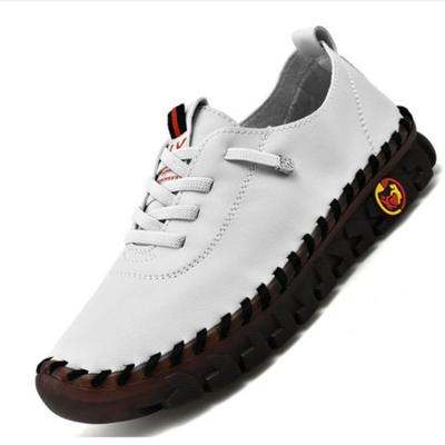 Handmade Stitched Oversized Student Shoes, Women's Flat Bottomed Mom Shoes, Single Shoes, Casual Shoes