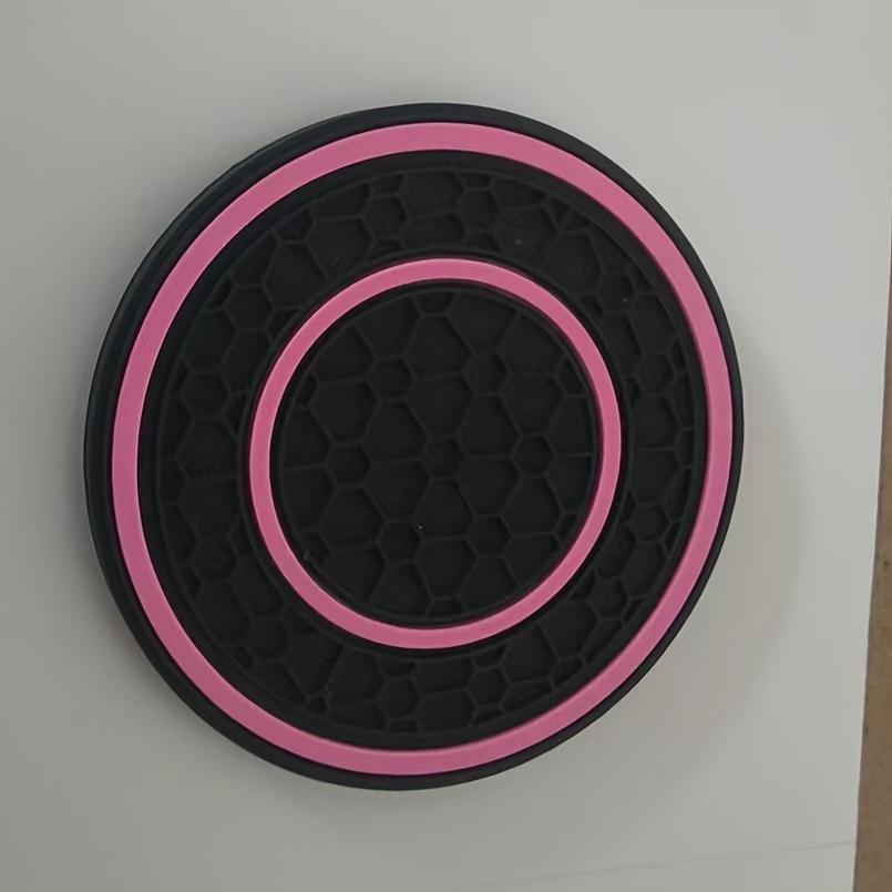 Premium Silicone Car Cup Holder Coasters - Anti-Slip, Dustproof, Easy Clean - Universal Fit for Most Vehicles, Red & Black Rubber Material