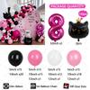 132pcs Black Cat Crown Foil Balloons Arch Kit Happy Birthday Party Decorations 32inch Digit Kids Girl Boy 1-9 Years Old Supplies