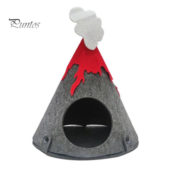 

Гнездо для хомяка Палатка из фетра Кроличий домик Большая клетка для хомяка Гнездо Аксессуары для хомяков Постельные принадлежности Мелкие животные Гнездо в форме вулкана для свиней Ежики Белки темно-серого