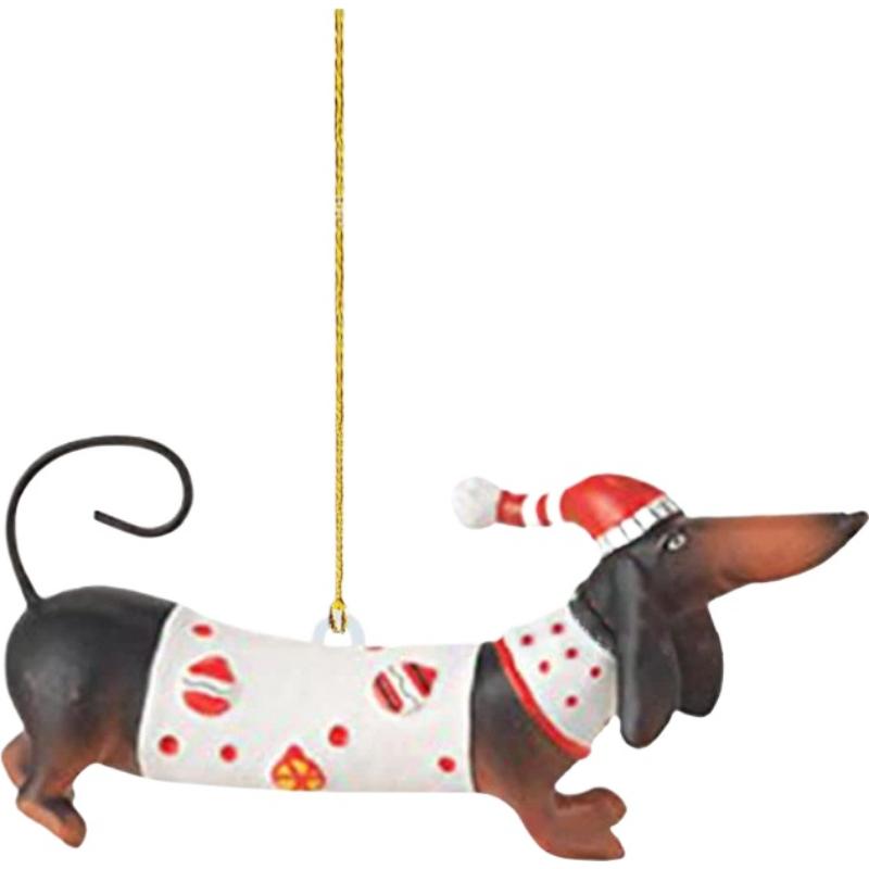 Dachshunds Dog Christmas Tree Ornament Christmas Tree Pendants For Home Christmas Decorations Dachshunds Dog