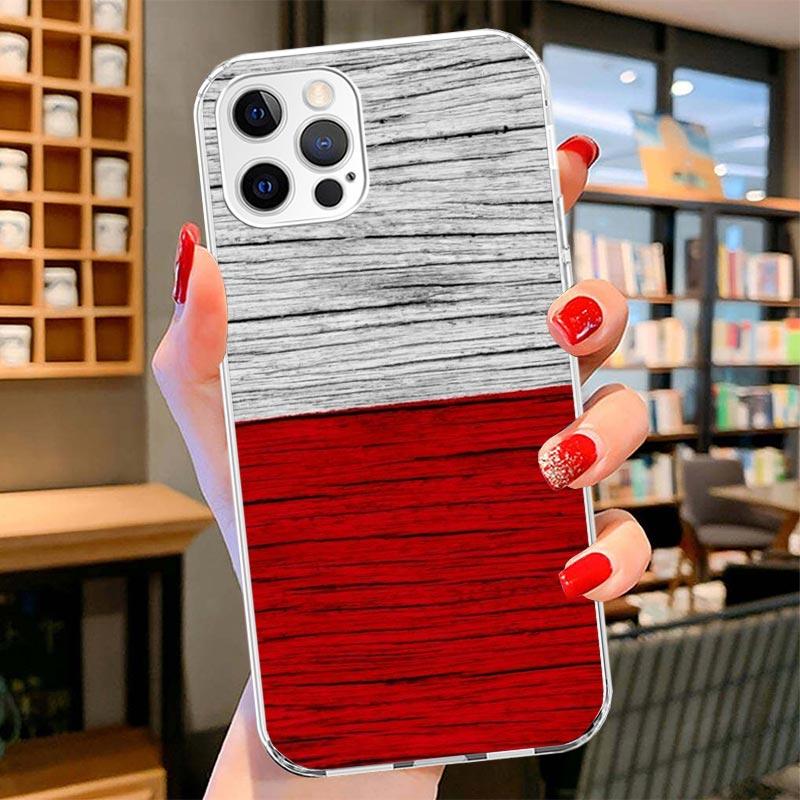 

Poland Flag Cover Phone Case For iPhone 16 17 Air 15 14 Pro Max 16E Phone Case 13 Mini 12 11 7 SE 8 Print Pattern Fit Cases 16 1 iPhone 15 Plus