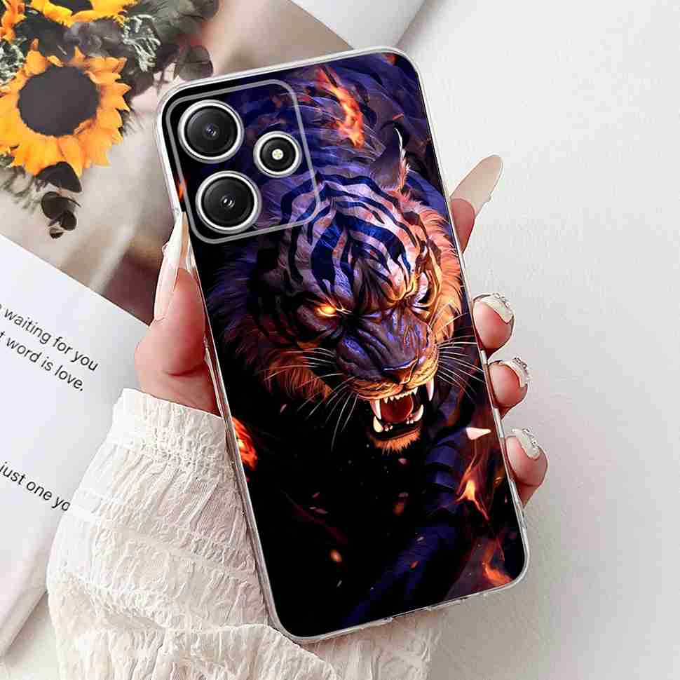 For Xiaomi Redmi Note 12R 5G Case Summer Little Daisy Lemon Soft Silicone TPU Cases For Redmi Note12R NOTE12R 23076RA4BC Shell