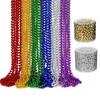 Christmas Bead Chain Ornaments: Plastic Strands for Tree and Indoor Decoration