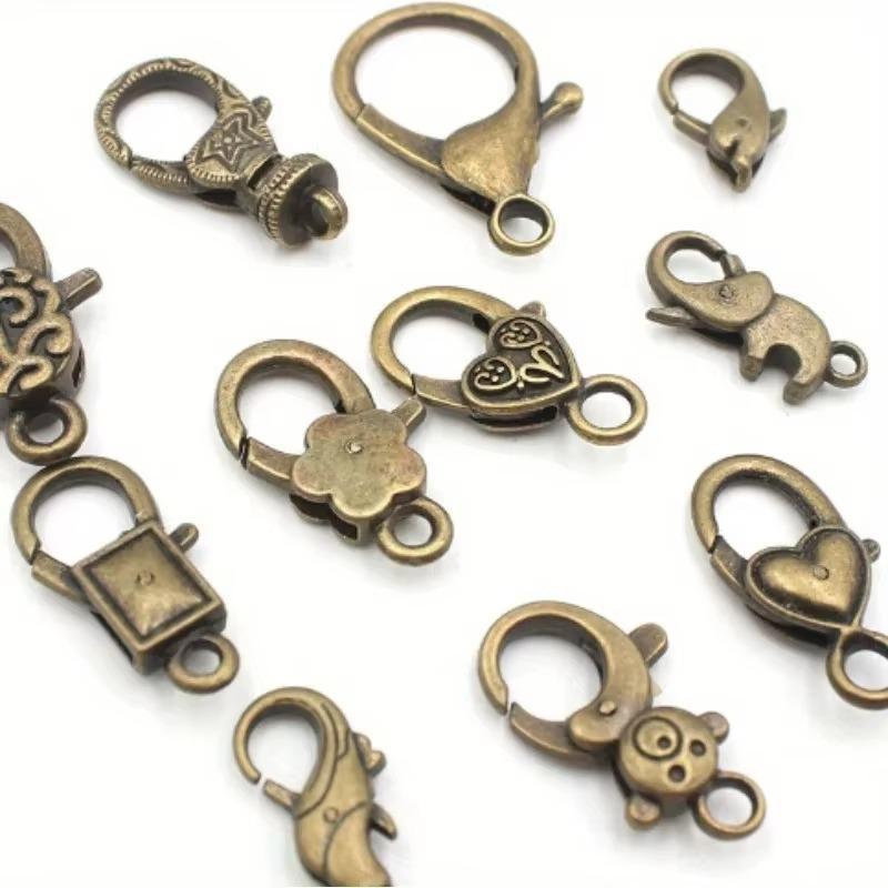 10pcs/set Keychains, Patterned Beaded Necklaces, Bracelets, Ornaments, Materials