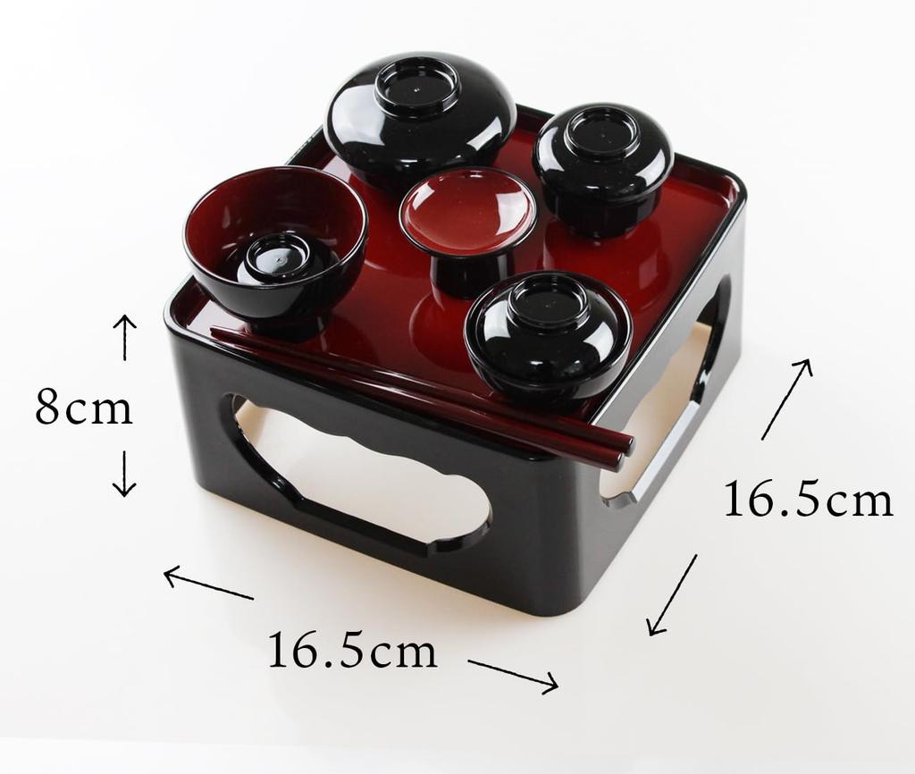 Fujishiro Kogeisha Japanese-made Buddhist Altar Offering Tray, Lacquerware, Nagamine, Dishwasher Safe (Bowl) (5.5 Inches (approx. 16.5 Cm))