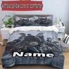 3pcs Duvet Cover Set (1*Duvet Cover + 2*Pillowcase, Without Core), Custom Name Final Fantasy Pattern Bedding Set, Home Bedroom Decor Gift