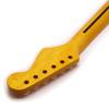 Linkshändiger E-Gitarrenhals: 21 Bünde, 6 Saiten, Ahornholz, Helles Gelbes Finish, DIY Modifizierter Ersatz.
