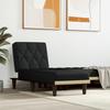 VidaXL Chaise Longue Black Fabric 352858