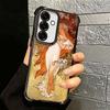 Vintage Alfons Mucha Primavera Plating Phone Case For Samsung A17 A07 A37 A57 A16 A56 A15 A55 A14 A54 A13 A53 A26 A36 A25 A35 A2