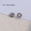 10/20Pcs Diy Accessories Metal Rhinestone Wave Shape Spacer Beads For Jewelry Making Bracelets Beads Separator Beads