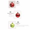 Plastic Christmas Baubles 6cm Holiday Ball Ornaments  Holiday Home Decor