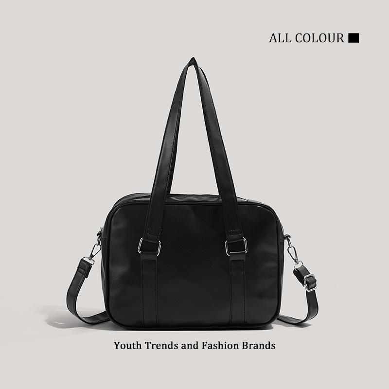Versatile and Simple, Color Uniform Bag Student Niche High-value Shoulder Messenger Bag