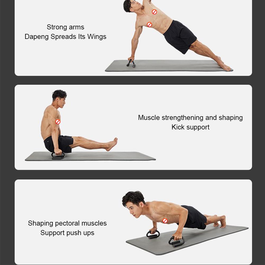 S Shape Push-up Stand Foam Handles Floor Chest Workout Equipment Anti Slip Home Fitness Chest Training Equipment