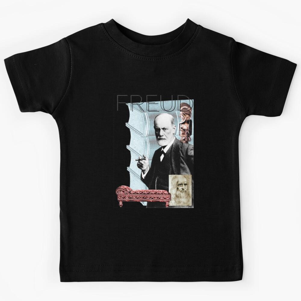 Sigmund Freud Collage Portrait   Kids T-Shirt 150