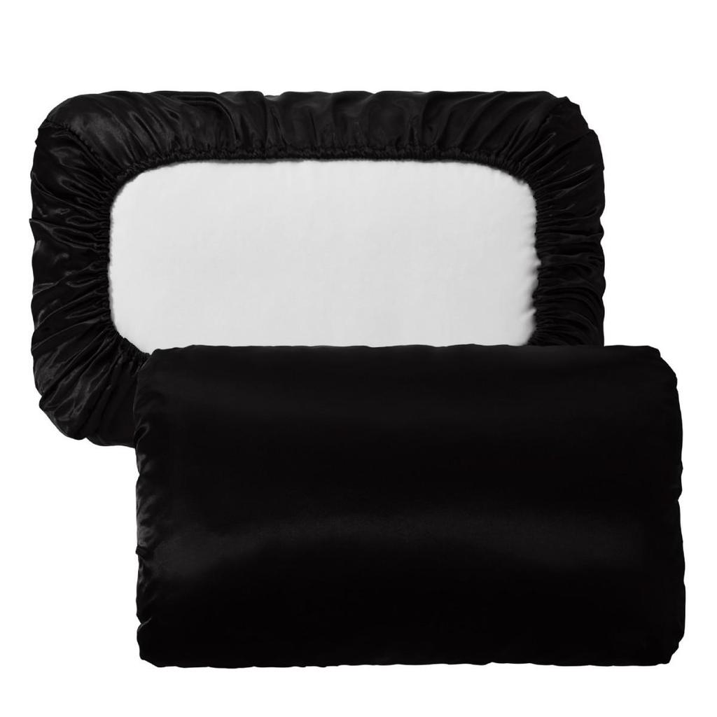 Poszewka na poduszkę satynowa z elastyczną gumką z imitacji jedwabiu - Dostępne opcje wielokolorowe