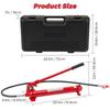 12 Ton Portable Hydraulic Jack Kit–26,455 Lbs Capacity,Auto Body Repair Tool,4.6Ft Hose, Storage Case–for Car, Truck Maintenance