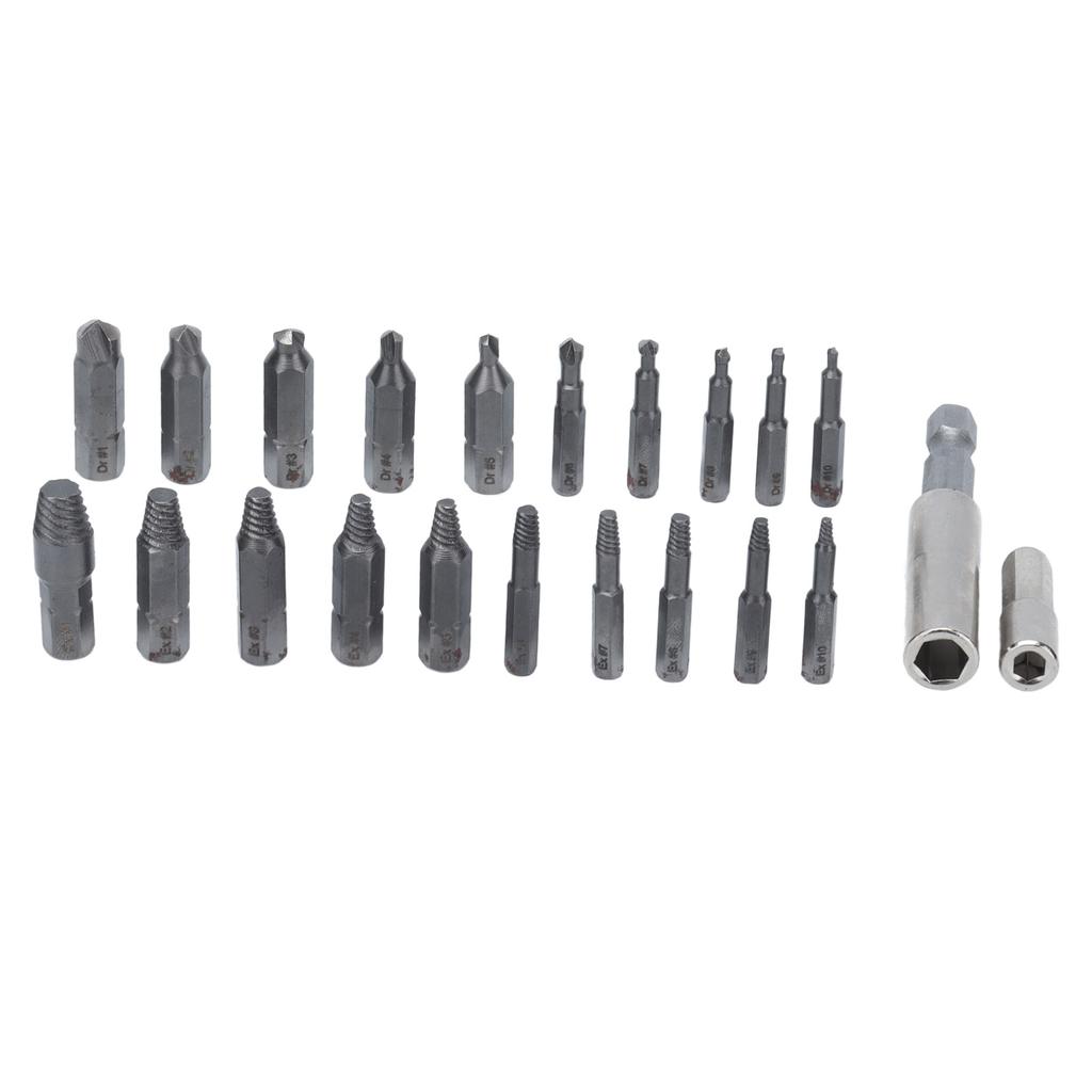 Schraubenausdreher-Set Chrom-Vanadium-Stahl Beschädigte Schrauben Bolzen Ausdreher Werkzeugsatz mit Aufbewahrungsbox