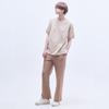 Moseu Piping Pintuck Track Pants_Beige