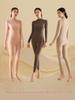 Women's Wool Silk Thermal Set: Warm Stand Collar Top & Trousers - Heat-Generating, Skin-Friendly Base Layer for Autumn/Winter.