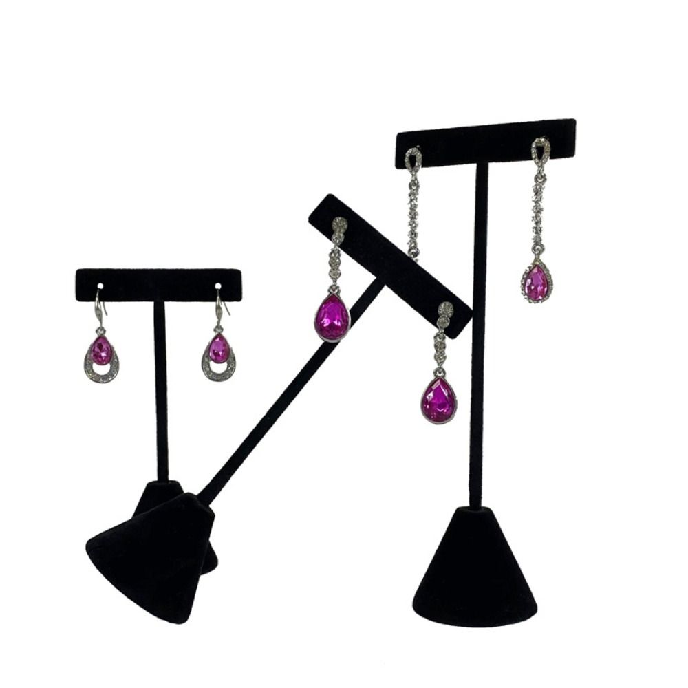 T-Shape Velvet Earrings Display Rack Ins Earrings Display Stand Earrings Holder  Jewelry Display