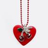 VERRYTASTE Cherry Heart Necklace - Red