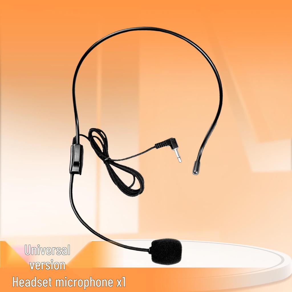 Universal Wired Headset & Ear-hook Microphone for Megaphones and Waist-mounted Speakers