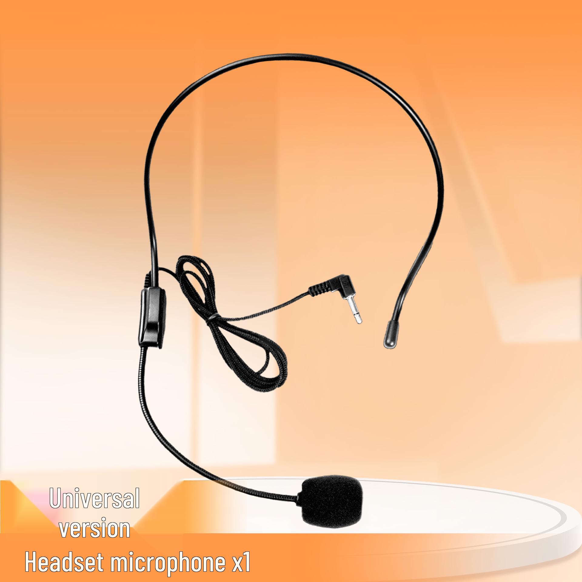 

Universal Wired Headset & Ear-hook Microphone for Megaphones and Waist-mounted Speakers Head-mounted Wired Microphone чорний