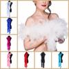 Natural Feather Boa Fluffy Apparel Fabric Wedding Supply Feather Scarf  Cosplay