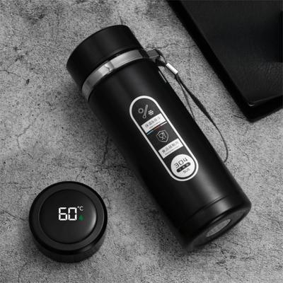 Nouvelle Bouteille d'Eau Isotherme 500ml Affichage LED de la Température Étanche Tasse à Boire Acier Inoxydable Portable Bureau Tasses à Thé