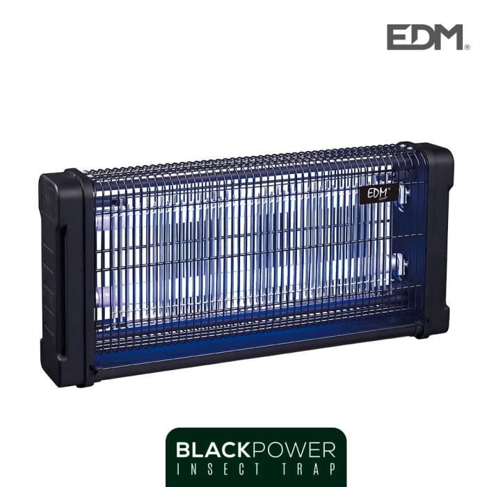 Insecticide Électrique - EDM - MATA - Tubes UV 2x15W - Acier Inoxydable