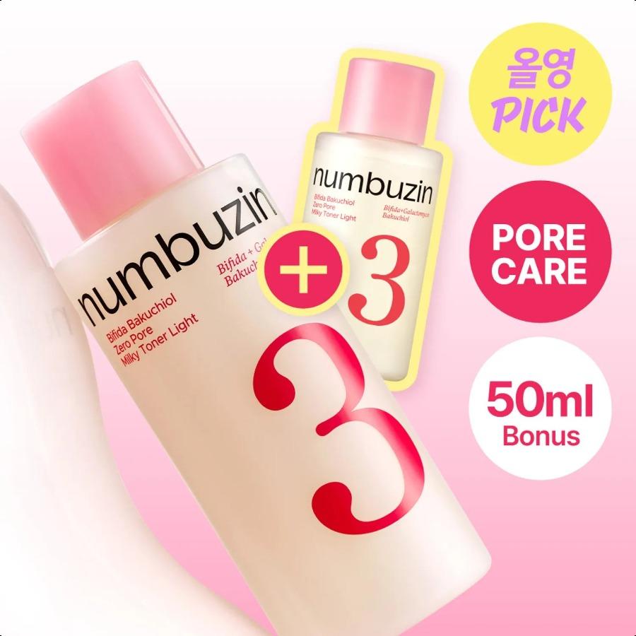 

numbuzin No.3 Silky First Texture Boosting Toner 200ml Set (+50ml) 200ml Set (+50ml)