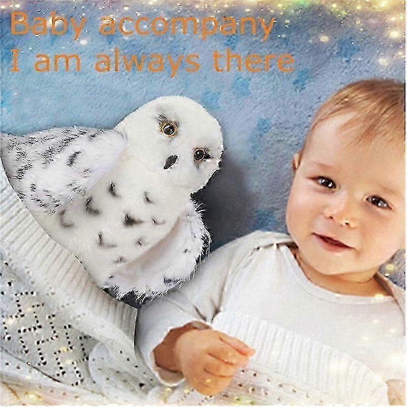 Snowy The Owl Stuffed Animal, 8 Inch Plush Owl_sys1