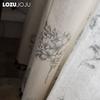 1 ADET LOZUJOJU Vintage Kırsal Stil Çiçek Desenli Saçak Kenarlı Yarı Karartma Perde Küçük Pencere Mutfak Yatak Odası Oturma Odası Balkon Ev Dekorasyonu için