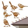 6 Pieces Rustic Metal Bird Decorations Outdoor Metal Bird Wall Crafts Metal Bird Craft Sculpture Ornaments For Garden Yard