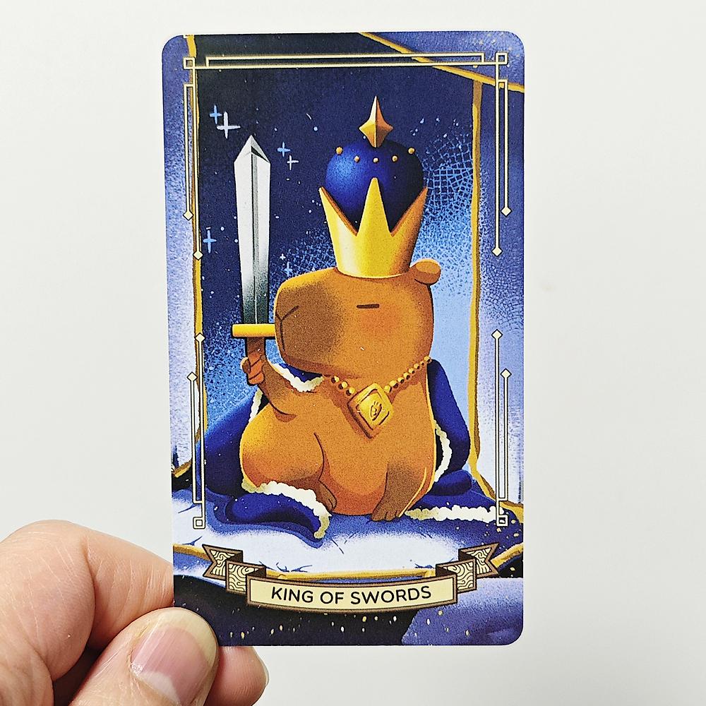 Capybara Tarot Deck 10.3*6cm 78 Cute Tarot Cards Bring That Soothing Vibe and Energy Into A Tarot Deck