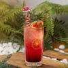 2Pcs Colorful Spiral Straws Creative Drinking Straws with Heart Lip Cake Charm Romantic Pink