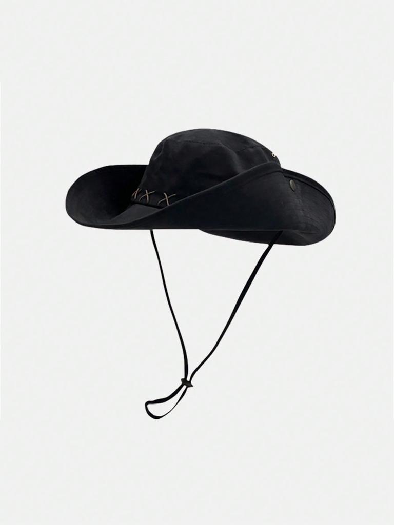 Retro Western Cowboy Hat, Suitable For Women, Outdoor Hiking, Travel, Sun Protection, Also For Men Fishing Cap