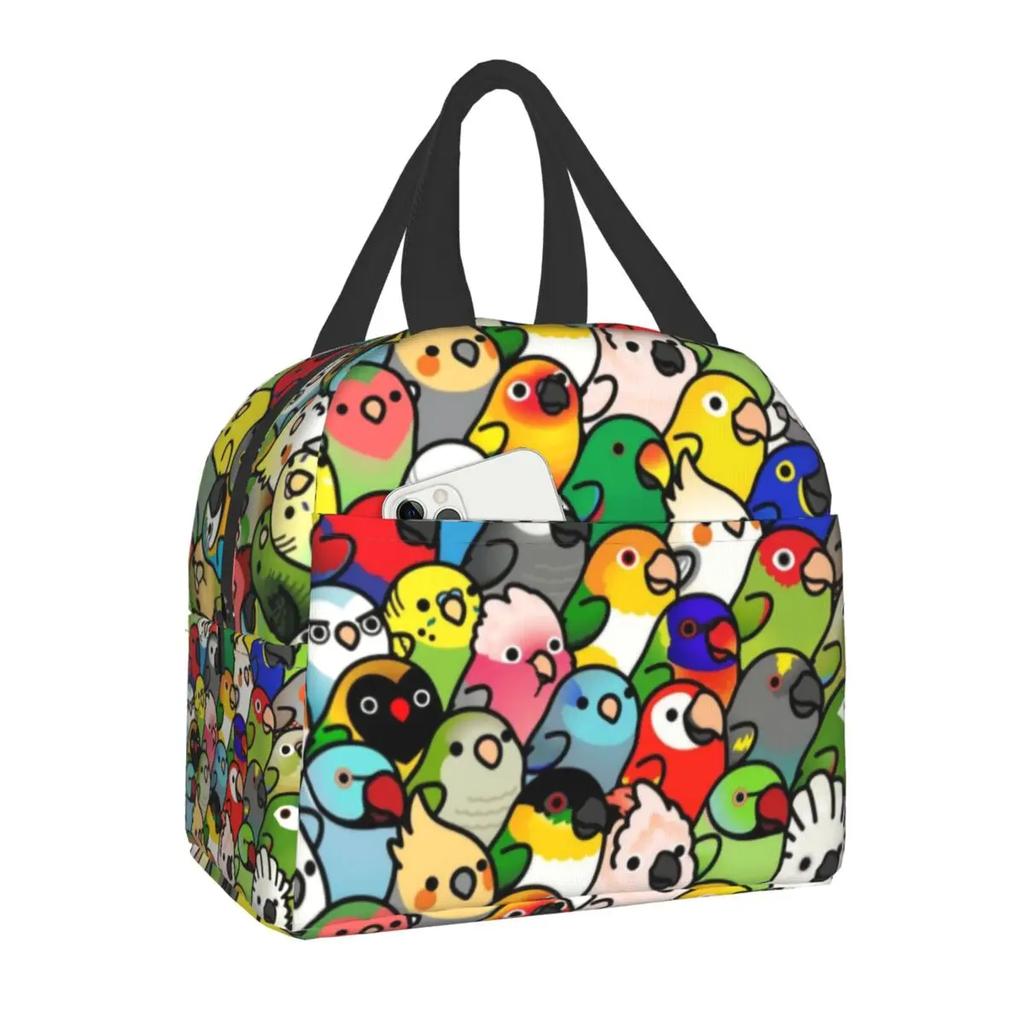 Custom Cute Penguins Lunch Bag Men Women Cooler Thermal Insulated Lunch Boxes for Adult Office