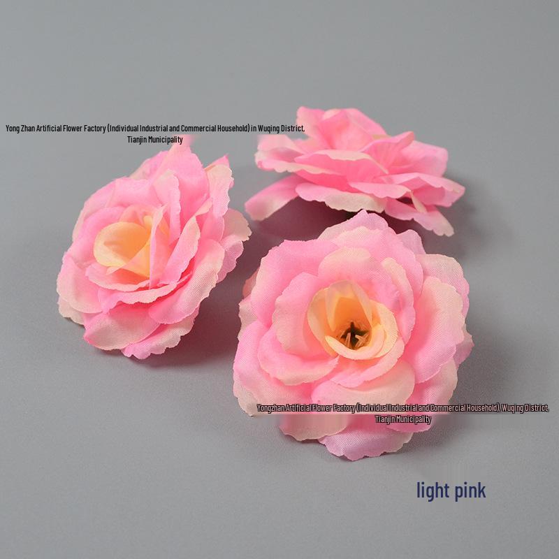 Decorazione Floreale a Forma di Rosa da 8CM per Pareti e Acconciature per Matrimoni ed Eventi
