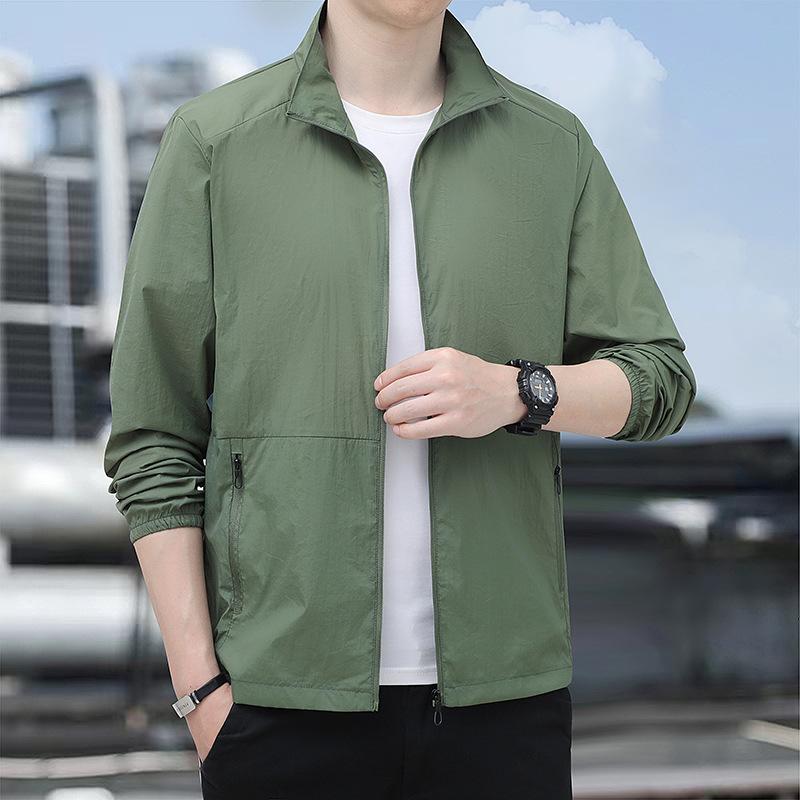 Ice silk sunscreen clothes men's summer UPF10 + UV protection quick-drying breathable fishing clothes couple sunscreen clothes