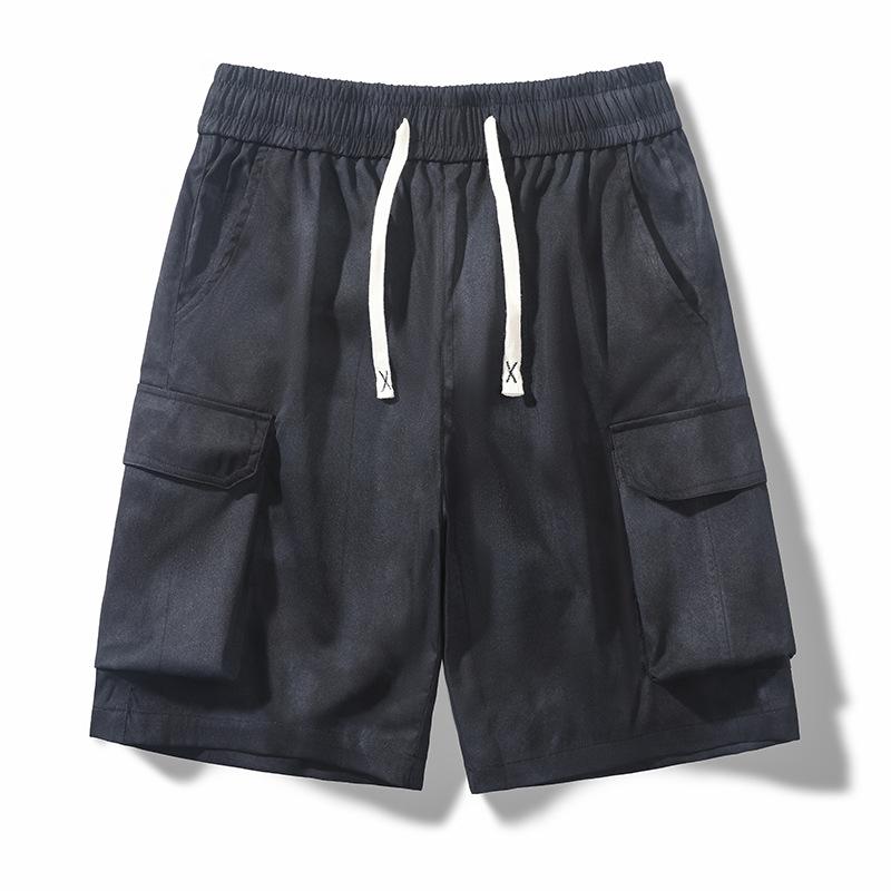 Summer Shorts, Men's Tie Dye Casual Workwear, Five Quarter Pants, Loose Fit, Sporty, Multi Pocket, Dirty Pants